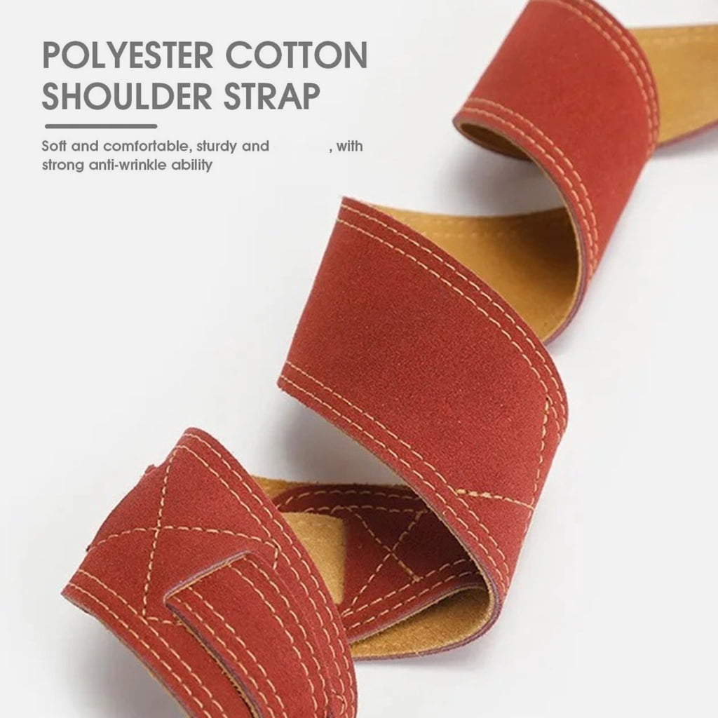 Breathable Guitar Strap PU Leather Strong Stitching Ergonomic Design Bass Shoulder Suitable for Secure Hold