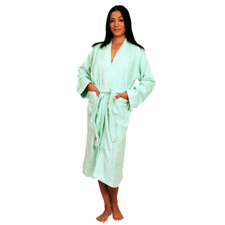 Terry Cloth Kimono Bath Robe Unisex 100% Cotton