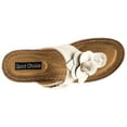 thumbnail image 2 of GC SHOES Womens Flora Flower Thong Sandals 9.5 Natural beige, 2 of 6
