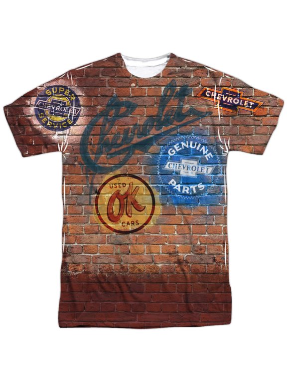 Chevy Men's Chevy Shop Wall Sublimation T-shirt White