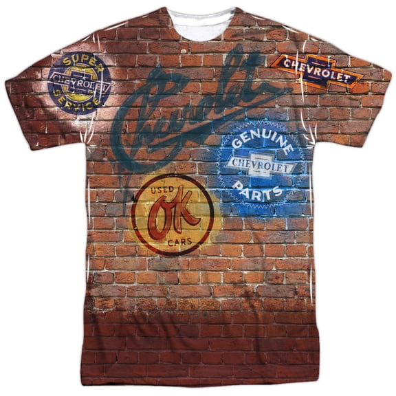 Chevy Men's Chevy Shop Wall Sublimation T-shirt White