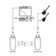 thumbnail image 5 of Recoger Sistema de receptor de transmisor de bajo de guitarra inalámbrico profesional Transmisor de audio portátil recargable para bajo de guitarra eléctrica Tomshoo  Recoger, 5 of 6