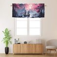 thumbnail image 2 of Japanese Cherry Blossom Thermal Insulated Window Curtain Valance Ocean Great Sailboat Night Seascape Rod Pocket Valances for Bedroom Living Room Dining Room 54 by 18 in, 1 Panel, 2 of 6