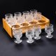 thumbnail image 3 of SHAPERME - Juego de 6 copas talladas para el hogar, copas creativas para vino blanco, doradas, de base alta, talladas, para una o dos copas pequeñas, 50 ml, 3 of 8