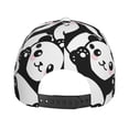 thumbnail image 6 of Balery Baseball Cap Adjustable Size for Running Workouts and Outdoor Activities All Seasons Dad Hat(Seamless Pattern Cute Panda), 6 of 8