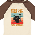 thumbnail image 4 of Inktastic Drummer Funny Retro Plans With My Drums Boys or Girls Long Sleeve Baby Bodysuit, 4 of 5