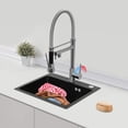 thumbnail image 5 of Kitchen Sink Single Handle Stainless Steel Faucet with Pull Down Sprayer(Silver), 5 of 7