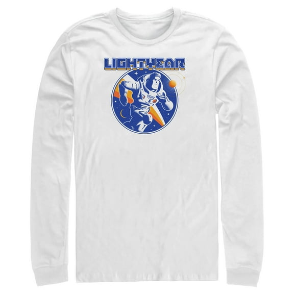 Men's Lightyear Retro Logo  Long Sleeve Shirt White 2X Large