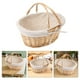 thumbnail image 4 of Cesta de almacenamiento tejida de mimbre, cesta de mano para niñas de las flores para bodas con forro, 4 of 7