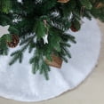 thumbnail image 2 of Funda para base de árbol de Navidad de 30.7 in, suave y redonda alfombra blanca para árbol de Navidad, funda de felpa para base de árbol de Navidad para decoración de árbol de Navidad para fiesta de Navidad en casa Rojo Verde MX-0127309FYD, 2 of 5