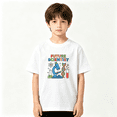 thumbnail image 2 of Future Scientist Boys Graphic Tee, Science Microscope DNA 100% Cotton Kids Short Sleeve T-Shirt, 2 of 5