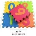 thumbnail image 6 of Little fun times Alphabet Play Mat for Baby Large 60 Pieces 12inch. Total 71.5x71.5 inch 36 Interlocking Floor Puzzle EVA Tiles Playmat for Toddler and Kids Letters and Numbers with Edges., 6 of 9