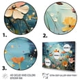 thumbnail image 3 of Designart "Aquariums Aquatic Dance Painting I" Nautical & Beach Metal Wall Decor Set, 3 of 5
