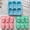 Multi-colored, variant on 3-Piece Silicone Gingerbread Man Mold Set 6-Cavity Non-Stick Baking Molds for Holiday Cookies, Cakes, Soap, and Jelly Making