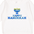 thumbnail image 3 of Inktastic Happy Hanukkah with Menorah Toddler Sweatshirt, 3 of 4