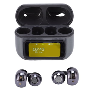 Ecouteurs sans fil, 5.49 Casques Sport, avec LCD Cas de charge à écran tactile, HiFi Haut-parleurs, Transmission sonore directionnelle, pour entraînement, Courir