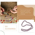 thumbnail image 3 of 3 Strips Faceted Beads Jewellery Loose Stone Crystal Bracelet Glass Purple, 3 of 6