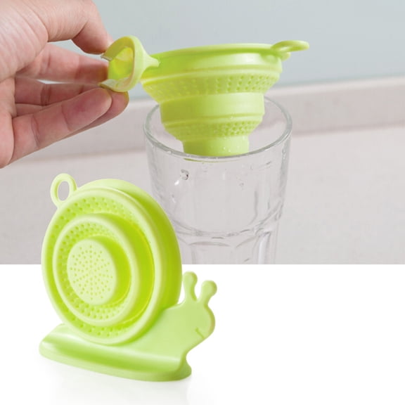 LEORX Green Silicone Bathroom Strainer with Filter for Home Kitchen and Shower Drains