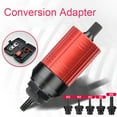 thumbnail image 2 of TFixol Detachable Manual Electric Rivet Nut Tool Conversion Accessories Hand Rivet Nut Tool Set Electric Pneumatic Rivet Machine Quick Conversion Tool Set with Storage Box, 2 of 7