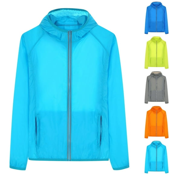 Men Summer Sunscreen Clothing Windproof Jacket Outdoor Sports Dry Windbreaker Coat Top