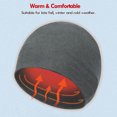 thumbnail image 3 of IC ICLOVER Winter Fleece Beanie Hats Helmet Liner Windproof Watch Hat Warm Skull Cap for Men Women (Army Green+Black 2 Piece), 3 of 8