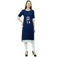 thumbnail image 5 of Bimba Women Rayon Tunic 3/4 Sleeve Chic kurti Kurta Indian Ethnic Dress, 5 of 9