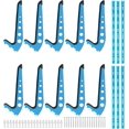 thumbnail image 5 of 5-Board Adjustable Surfboard Wall Mount Rack with Rubber Padding for Garage Storage, 5 of 6