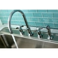 thumbnail image 4 of Kingston Brass Millennium Widespread Kitchen Faucet, Polished Chrome, 4 of 7