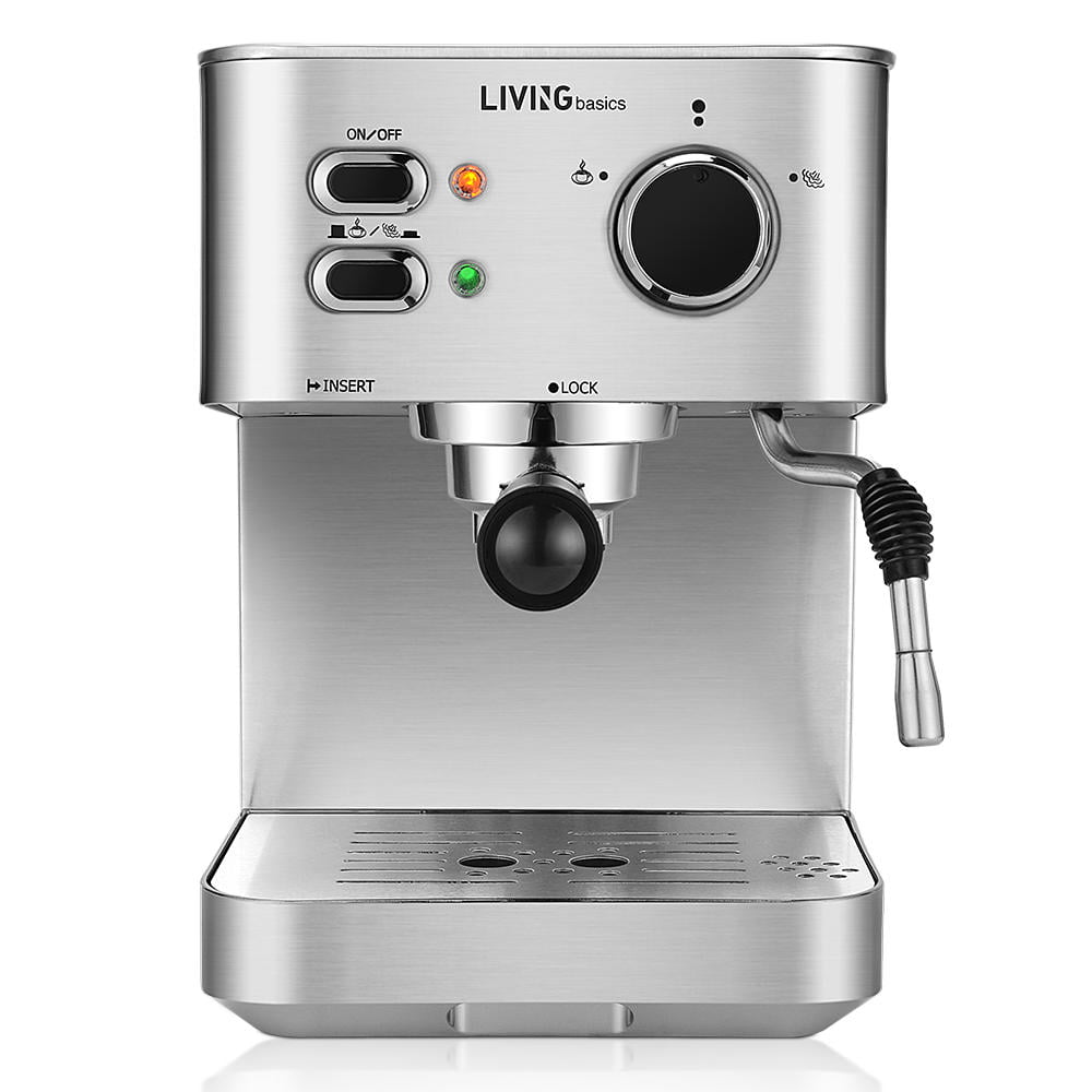 1,5L Peut Faire de la Mousse de Lait Machine à café pour Machine à café à Usage Domestique Machine à café Autonome 800W Machine à café et à Cappuccino Machine à Expresso 