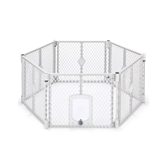 North States 26 in. x 12 ft. Petyard Passage Gray Plastic Safety Gate