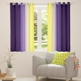 thumbnail image 5 of Erosebridal Purple and Yellow Curtains for Bedroom,Rainbow Ombre Blackout Curtains Aesthetic Living Room Decor,Gradient Colorful Curtains & Drapes Abstract Window Curtain, 5 of 6