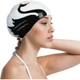 thumbnail image 1 of Gorro de natación para adultos, gorros de natación de silicona, gorro de baño elástico, cómodo gorro de natación para adultos, jóvenes, mujeres y niñas Adepaton LRWJ849-3, 1 of 7