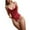 Red, variant on FUNUONY Nightwear for Women 2025 Trendy Women's Fashion Erotic 1 Piece Lace Skeleton Open Gear No Removal See Through Hot Suit Black L