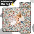 thumbnail image 4 of Pioneer Flower Floral Print Pattern Toddler Nap Mat for Teens Preschool Daycare, Teens Sleeping Mat Bag, Toddler Sleeping Bag with Pillow, 4 of 6