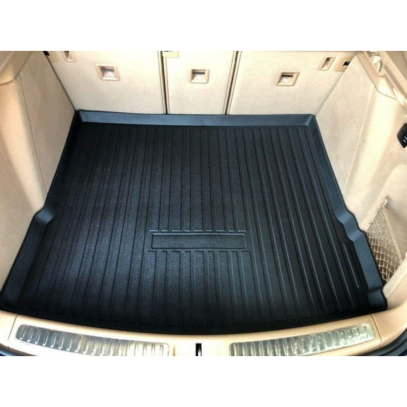 EACCESSORIES EA Cargo Liner – Trunk Mat for Porsche MACAN 2015-2024 – Weather-Resistant Trunk Mats for Cars with Raised Lip – Non-Slip Car Trunk Mat Rubber – Easy to Install – Laser Pre-Cut Design