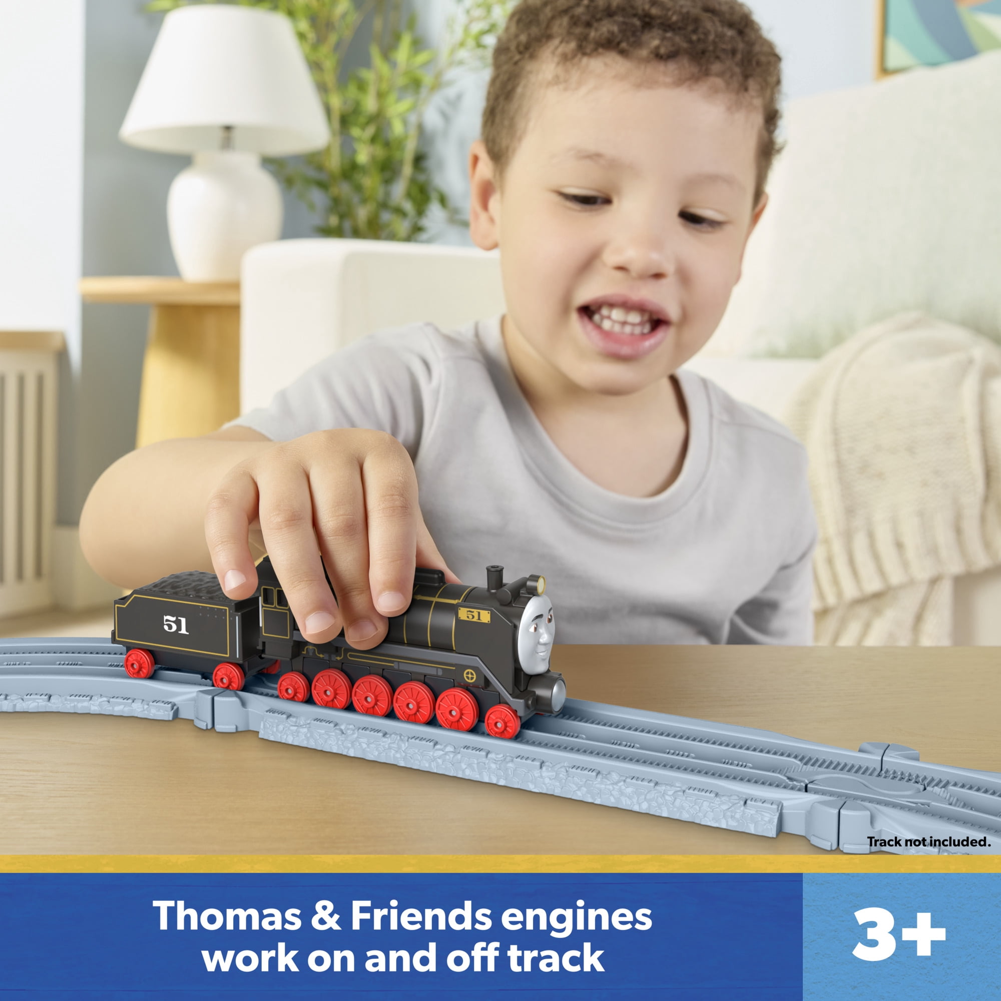 Thomas & Friends by Fisher-Price Die-Cast Hiro Engine & Tender, Toy Train 2-Pack for Preschoolers