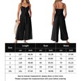 thumbnail image 2 of Mamelucos Mono informal sin espalda para mujer, mono sin mangas, monos de playa con botones simples Cgtredaw Negro T L para Mujer, 2 of 8