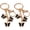 Black, variant on 2Pcs Butterfly Keyrings, Girly Crystal Butterfly Keychain for Women, Metal Key Ring for Bag Purse Accessories