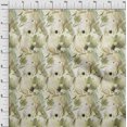 thumbnail image 3 of oneOone Polyester Spandex Light Green Fabric Florals Craft Projects Decor Fabric Printed By The Yard 56 Inch Wide-95C, 3 of 4