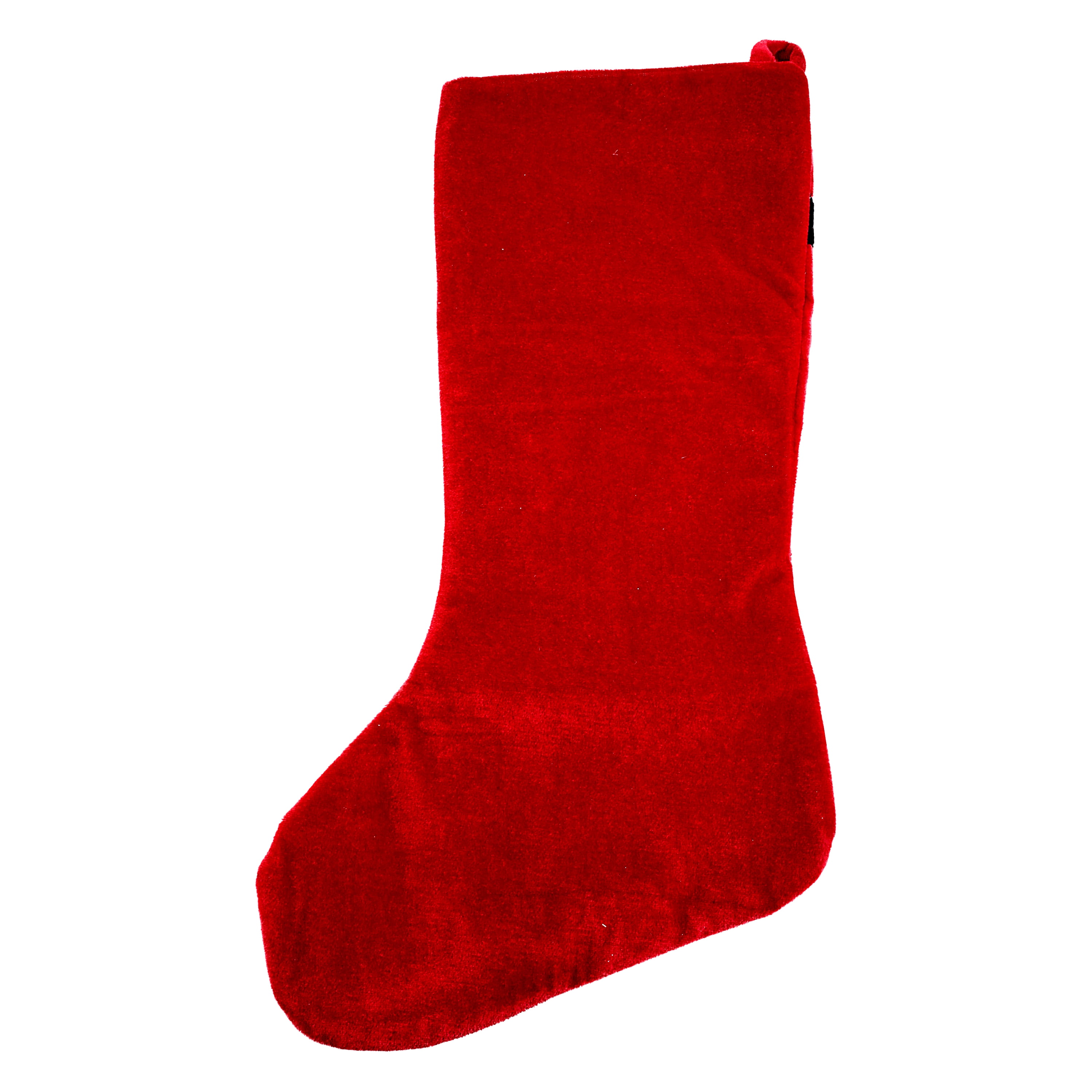 Holiday Time 20 Inch Red Velvet Christmas Stocking