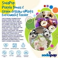 thumbnail image 3 of SodaPup Purple Bones & Green Jigsaw eMat Bundle – Durable Lick Mat Feeder Made in USA from Non-Toxic, Pet-Safe, Food Safe Rubber for Avoiding Overfeeding, Digestive Health, Calming, & More, 3 of 6