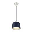 thumbnail image 4 of Trade Winds Nora 1-Light Pendant in Navy Blue with Polished Nickel, 4 of 5