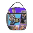 thumbnail image 2 of Zootopia Insulated Lunch Bag Cartoon Backpack, Reusable Thermal Cooler Tote for School Picnic Travel, Water Resistant Zipper Lunch Box Carry Bag Large Capacity Reusable Cooler Bag 11488-A10, 2 of 6