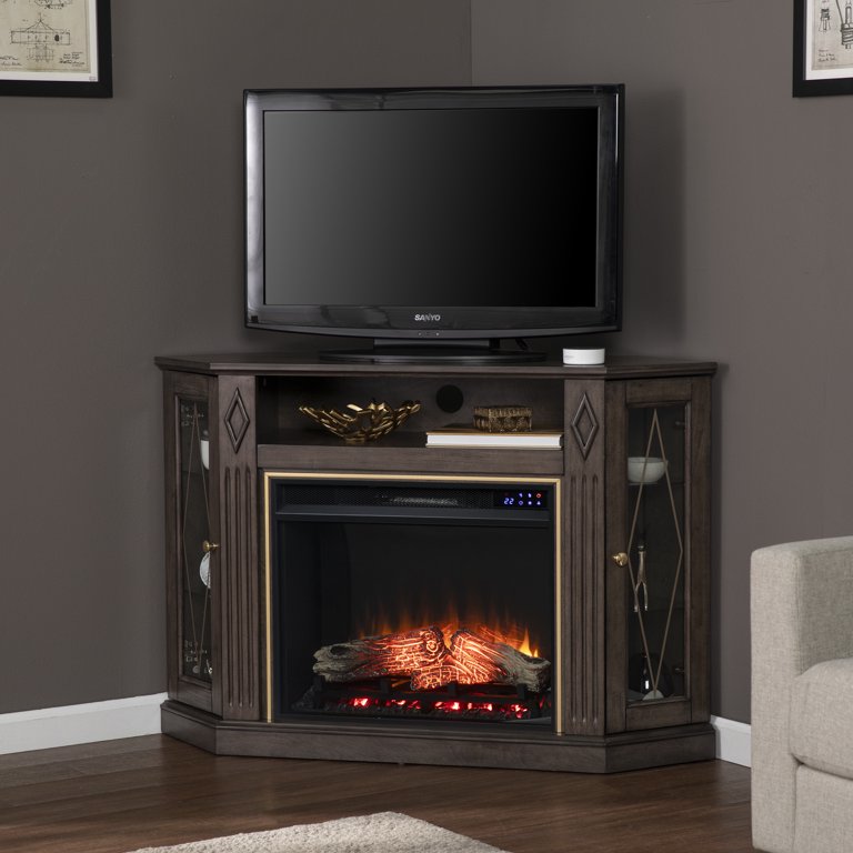 SEI Furniture Austindale Touch Screen Electric Fireplace with Media Storage  47.25 x 32 Freestanding Indoor Electric Fireplaces - Walmart.com