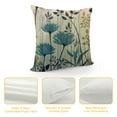 thumbnail image 4 of Nawypu  Pillow Covers Watercolor Ink Painting Dandelion Flower Leaves with Wood Background Burlap Throw Pillow Case Cushion Cover Protector  Home Sofa Decorative Pillowcase Set of, 4 of 5
