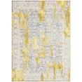 thumbnail image 2 of Wondo 5x8 Modern Abstract Area Rugs - Gold Low Pile Washable Carpet for Living Room, Bedroom, Nursery, Office, Kitchen - Non-Slip Stain Resistant Soft Rug for Indoor Use, 2 of 8