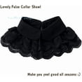 thumbnail image 2 of LoudSung False Collar Detachable Half Shirt Blouse Fake Collar Floral Lace Double Layer Cape Shawl Elegant for Women Girls, 2 of 8