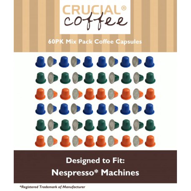 60 High Performance Replacement Coffee Capsules Variety Pack for Use in