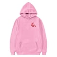 thumbnail image 4 of Liyamei Chandail à Capuchon et Chandails en Molleton pour Filles pour l'Hiver Tenue Décontractée Col Rond Imprimé Lettre Chandail pour Enfants de 2 à 13 Ans Activités Extérieures et Confort Quotidien Taille Rose, 3-4 Ans, 4 of 5