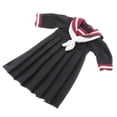 thumbnail image 2 of de Escolar de Muñeca, Regale a Niñas Ropa de de Juguete para , Cumpleaños y Vacaciones Negro CUTICAT Vestido de muñeca de 12 pulgadas, 2 of 8